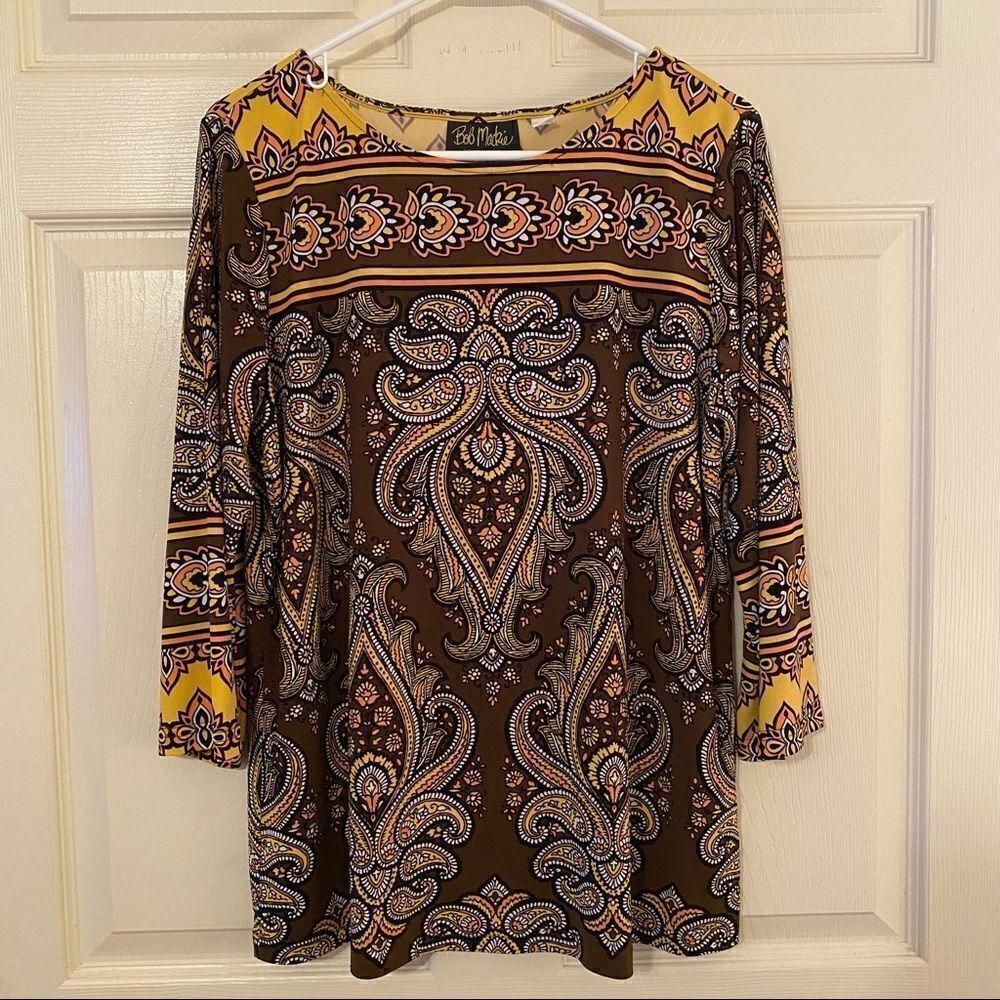 Beautiful Art Print Bob Mackinac Blouse